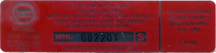 Double Fire Exit Door With Wire Glass
