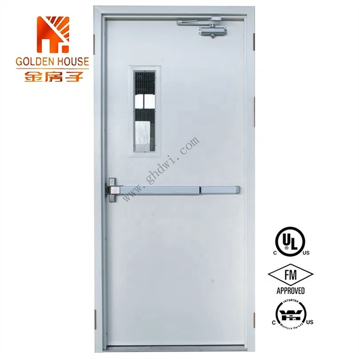 UL 1.5H Metal Steel Fire-proof Door